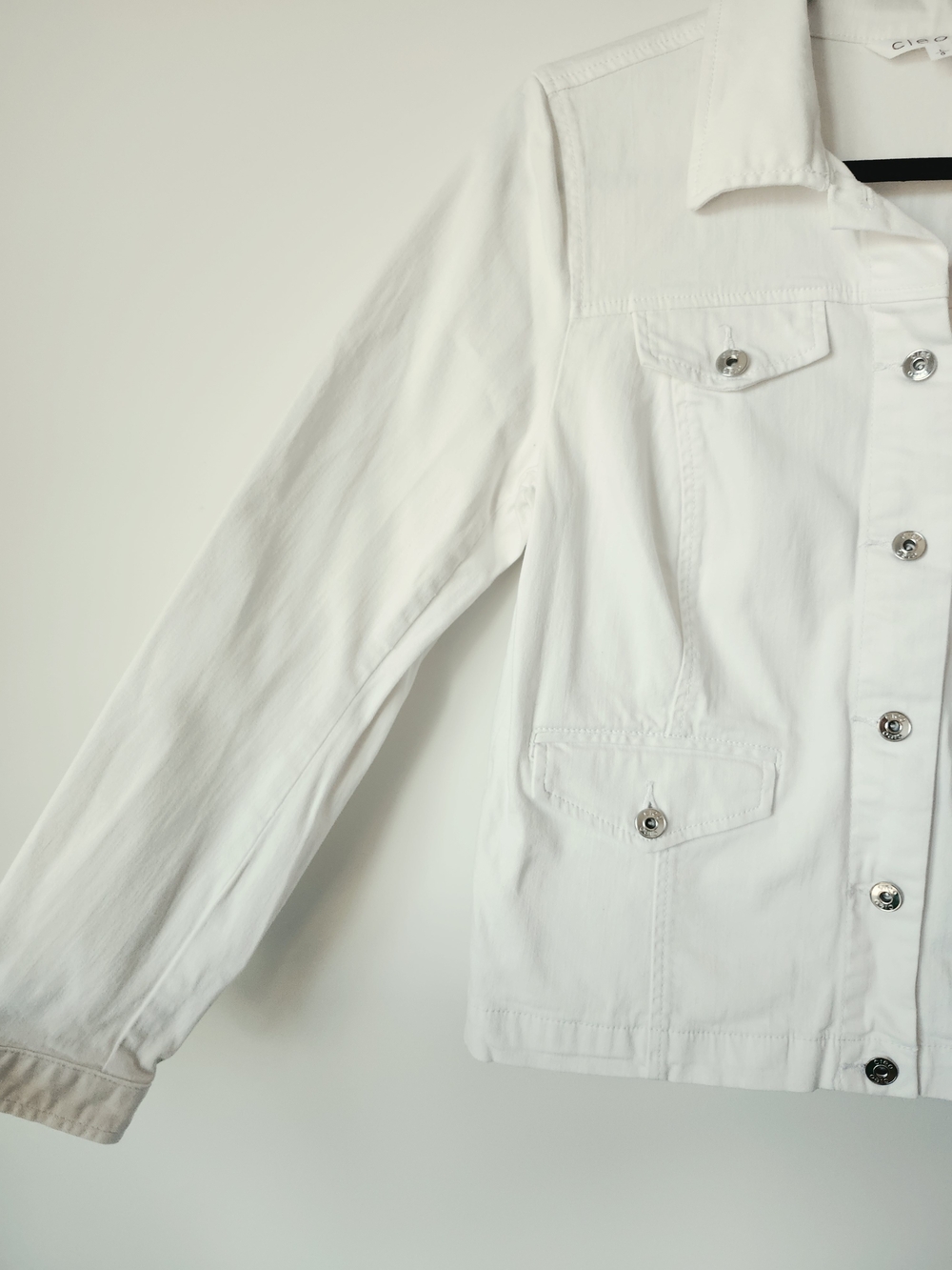 White Denim Jacket - Picture 4 of 10